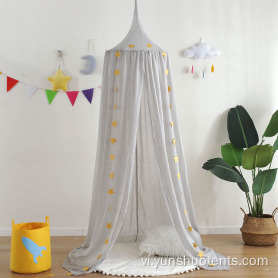 Lều treo Tepee trong nhà bằng vải cotton và vải lanh